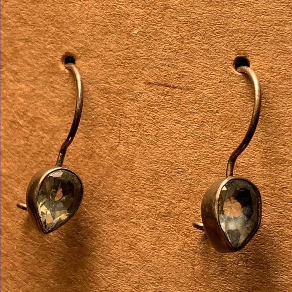 Antique/vintage aquamarine set in sterling silver - Picture 8 of 13